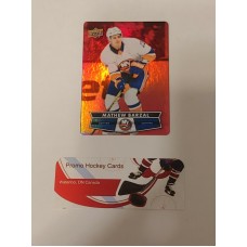 DC-2 Matthew Barzal Base Red Parallel Die Cut Set 2021-22 Tim Hortons UD Upper Deck 